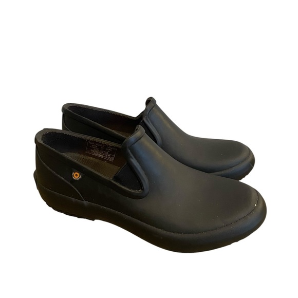Bogs Rain Womens Black Solid Patch Slip On Shoes Size 7 Waterproof Gardening - Picture 5 of 9